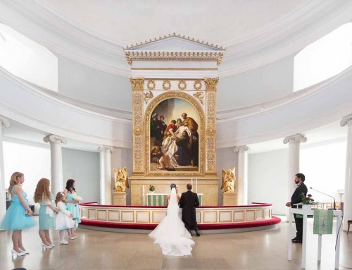 Wedding photography, Helsinki Cathedral